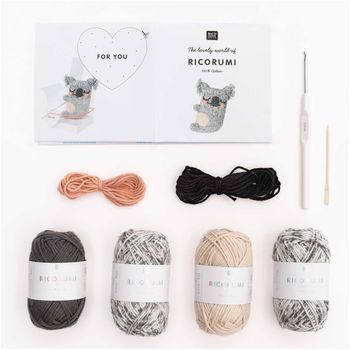 Creative sewing kit raccoon family