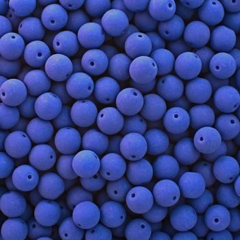 Pressed beads Estrela NEON 4mm dark blue