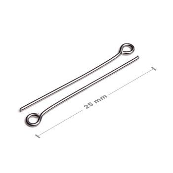 Stainless steel 316L eyepins 25x0.7mm