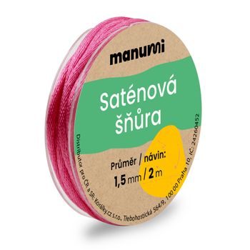 Nylonová saténová šňůra 1,5mm/2m Petal Pink