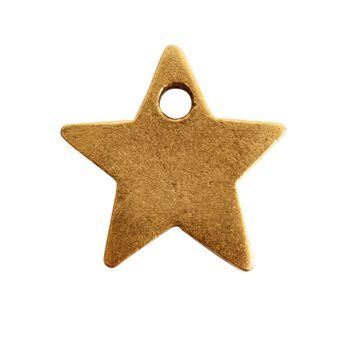 Nunn Design pendant five-pointed star 13,5x13,5mm gold-plated