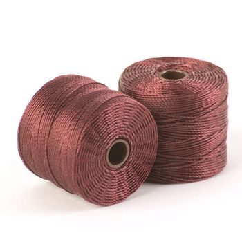 S-lon nylonová šňůra 0,5mm 70m burgundy