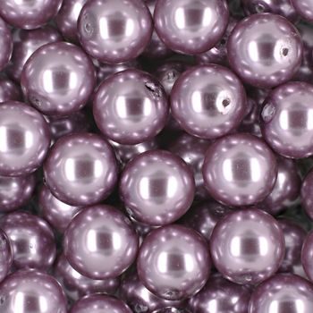 Voskové perle 14mm fialové