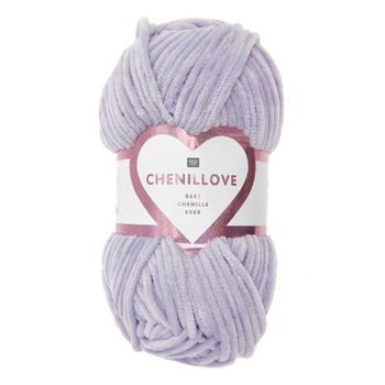 Chenille yarn Chenillove colour shade 007 lilac