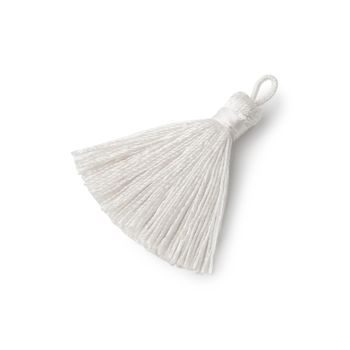 Jewellery tassel 3.5cm white