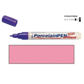 Porcelain and glass pen KREUL BRILLANT pink