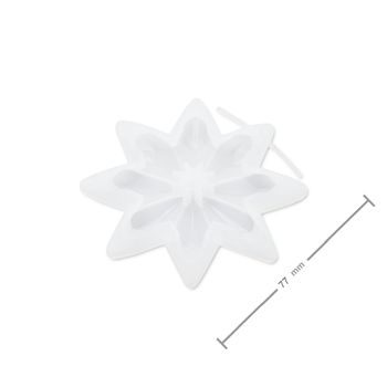 Silicone mould for casting creative clay snowflake No.2