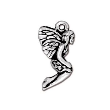 TierraCast pendant Leaf Fairy antique silver