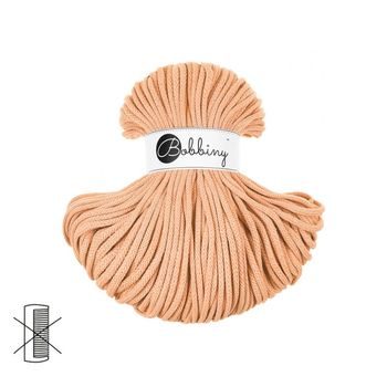 Bobbiny Macramé šňůra Premium 5mm Peach Fuzz