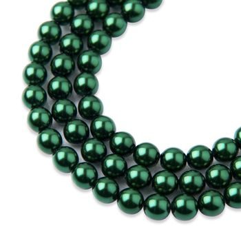 Glass pearls 6mm Emerald