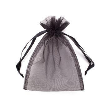 Organza bag 80x70mm black