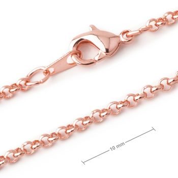 Finished chain 19 cm rose gold No.68