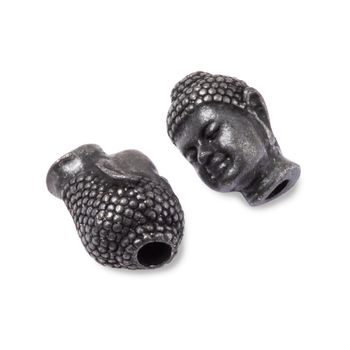 TierraCast korálek Buddha Bead černý