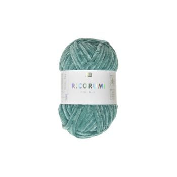 Chenille yarn Ricorumi Nilli Nilli colour shade 017 turquoise
