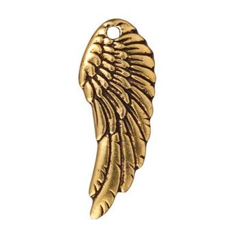 TierraCast pendant Wing antique gold