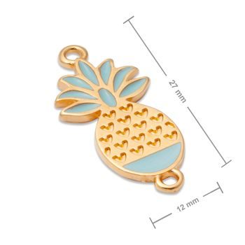 Manumi connector pineapple 27x12mm gold-plated