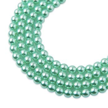 Glass pearls 4mm Mint green