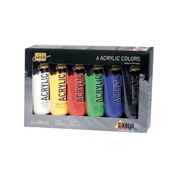 Acrylic paints set Solo Goya 6 colours 6x100ml