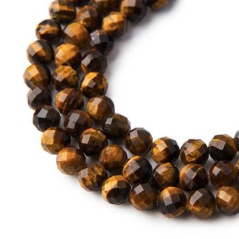 Tiger's eye 6 mm faceted