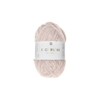 Chenille yarn Ricorumi Nilli Nilli colour shade 005 powder pink