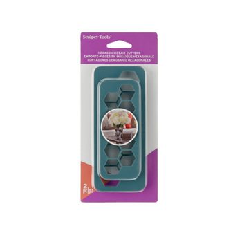 Sculpey cutters mosaic hexagon