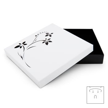 Jewellery gift box white 158x158x25mm