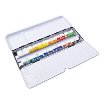 UMTON set of aquarelle paints Q-54 54 x 2.6 ml in a wooden case