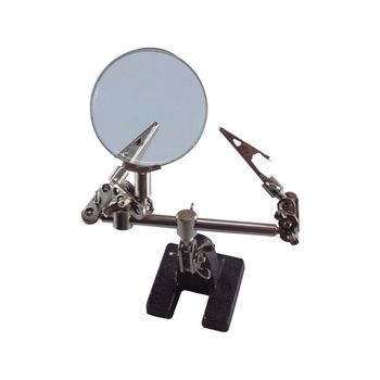 Holder third hand with a magnifying glass 60mm