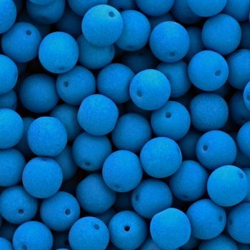 Pressed beads Estrela NEON 6mm blue
