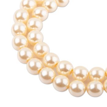 Glass pearls 8mm cream