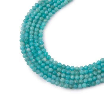 Amazonite Peru faceted beads 2mm