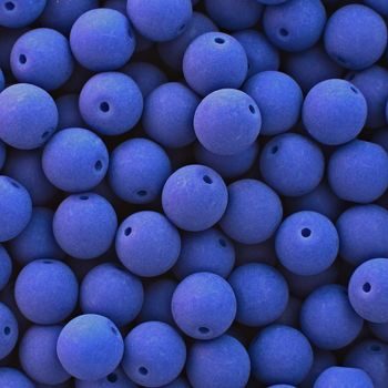Pressed beads Estrela NEON 6mm dark blue