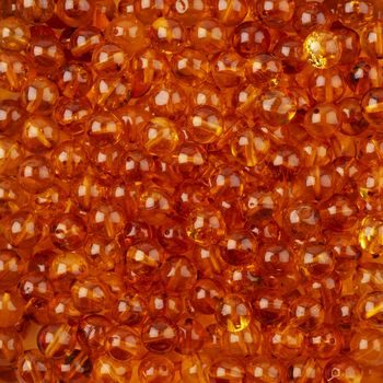 Amber bead round 6mm cognac