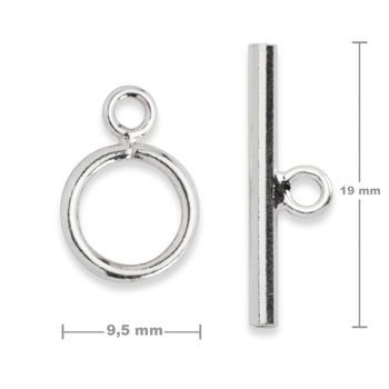 Sterling silver 925 toggle clasp 9.5mm No.550