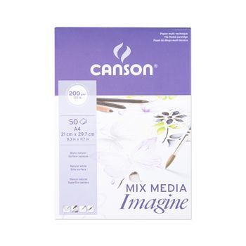 Canson sketch pad Imagine 50 sheets A4 200g/m² glued