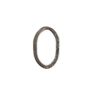 Nunn Design connector organic oval 24x15mm silver-plated