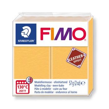 FIMO Leather Effect (8010-109) šafránovožltá
