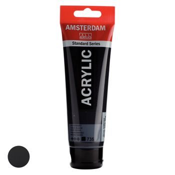 Amsterdam akrylová farba v tube Standart Series 120 ml 735 Oxide Black
