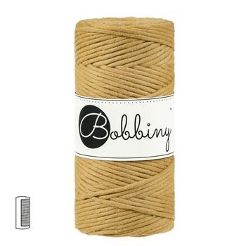 Bobbiny Macramé Cord Regular 3mm Mustard