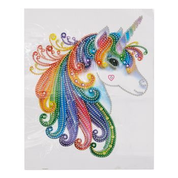 Diamond painting sticker magical unicorn 21x26cm