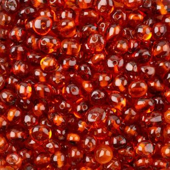 Amber bead round 6mm cognac