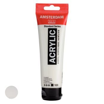 Amsterdam acrylic paint in a tube Standart Series 120 ml 105 Titan White