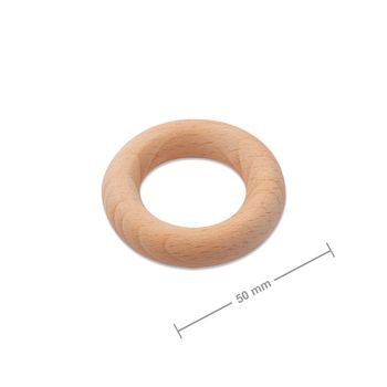 Wooden teething ring 50x10mm