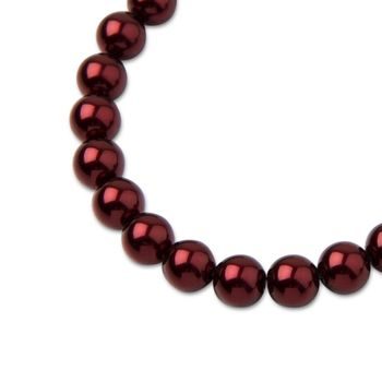 Preciosa guľatá perla MAXIMA 8mm Pearl Effect Bordeaux