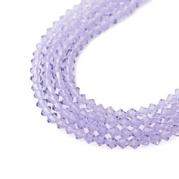 Czech crystal bicone beads 4mm Violet