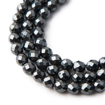 Hematite 6 mm faceted