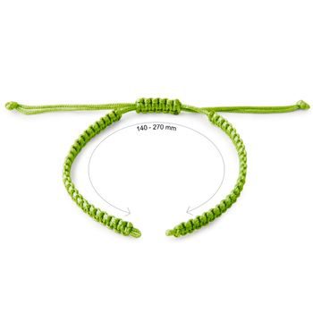 Nylon base for Shamballa bracelets 145mm green