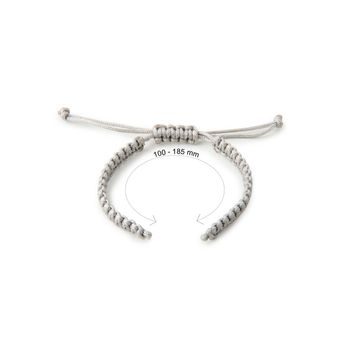 Nylon base for Shamballa bracelets 110mm silver