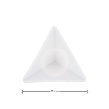 Silicone mould for casting creative clay pyramid 57x57x67mm