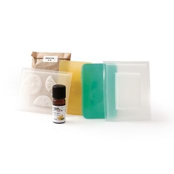 Creative kit for making soap with activated charcoal